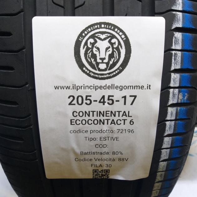 2 GOMME 205 45 17 CONTINENTAL A72196 - Foto 2
