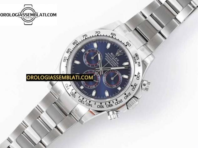 Rolex Replica DAYTONA 116509 QUADRANTE BLU BEST EDITION 1:1 SU BRACCIALE SS SA4130 - Foto 9
