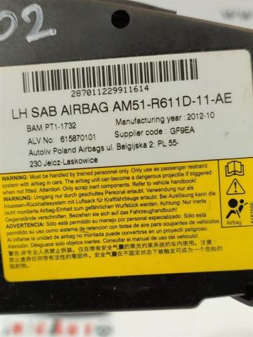 AIRBAG SEDILE SINISTRO FORD C - Max Serie AM51-R611D-11-AE TYDA (10) - Foto 2