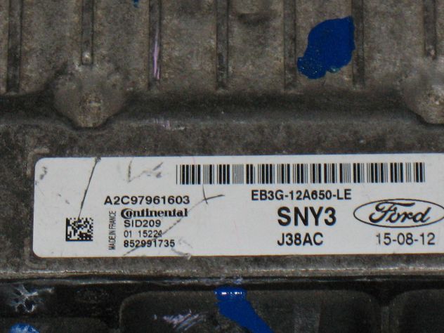 EB3G-12A650-LE ECU FORD RENGER 3.2 SID209 SNY3 EB3G12A650LE A2C97961603 - Foto 2