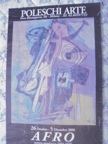 Afro poster mostra antologica 2000.