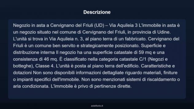 Immobile in asta di 59 m² in vendita a Cervignano del Friuli - Foto 3