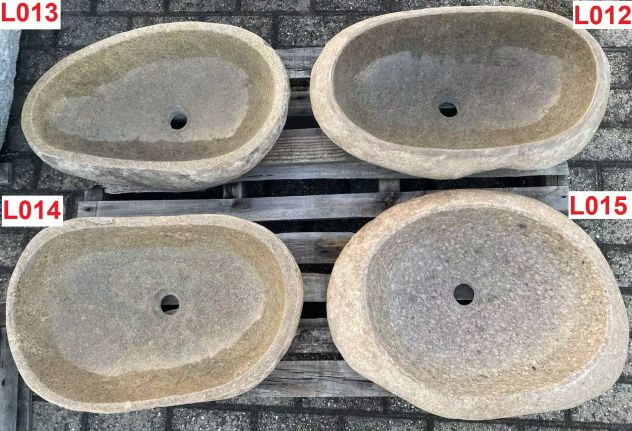 Lavabo lavandino da appoggio in pietra naturale 5