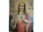ANTICA STAMPA SACRA ANNI 20 CON IMMAGINE DEL CRISTO