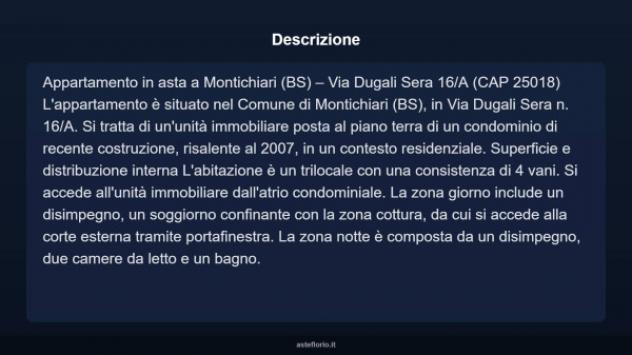 Immobile in asta di 60 m², box auto in vendita a Montichiari - Foto 3