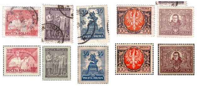 A164 - RARA VARITA' DI FRANCOBOLLI POLONIA