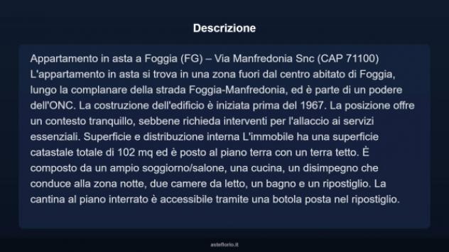 Immobile in asta di 102 m² in vendita a Foggia - Foto 4