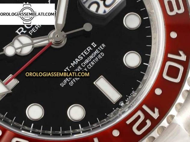 Rolex Replica GMT-MASTER II 126710 CERAMICA BLU/ROSSA MIGLIOR EDIZIONE SUL BRACCIALE OYSTER 3285 - Foto 6