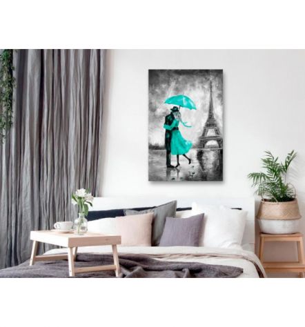 Quadro Innamorati A Parigi - Verde - ARREDALACASA - Foto 2