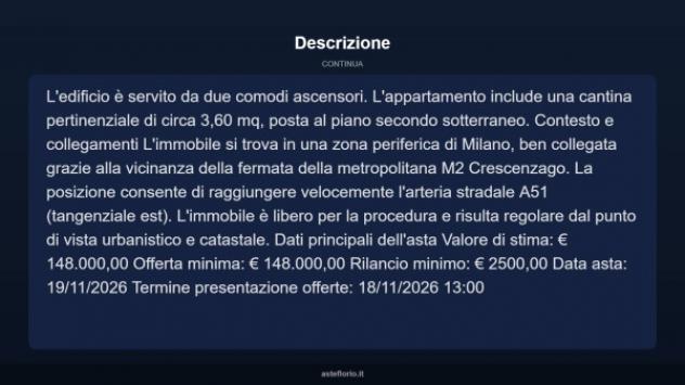 Immobile in asta di 59 m² in vendita a Milano - Foto 16