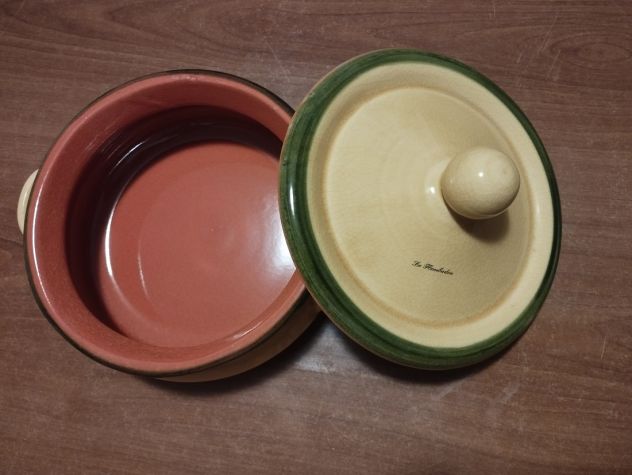 PENTOLA IN TERRACOTTA DA 25cm DECORATA A MANO - Foto 4