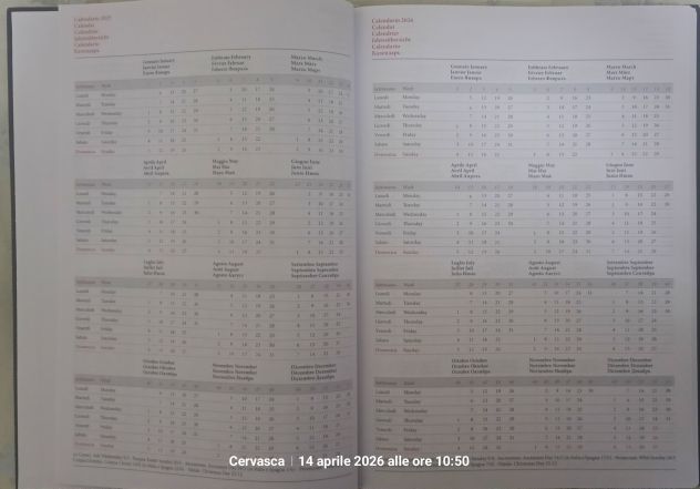 Agenda per l'anno 2026 - giornaliera - formato A4 - Foto 3
