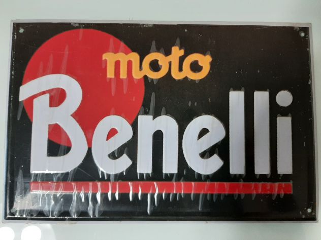 BENELLI MOTO TARGA IN RILIEVO - Foto 5