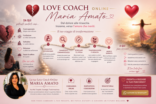 Love Coach Maria Amato, Percorsi di Coaching Consapevole a 360°