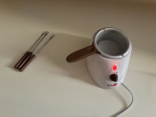 FONDI CIOCCOLATO/CIOCCOLÈ AMSTRAD CON PENTOLINO+3 FORCHETTINE TUTTO FUNZIONANTE - Foto 10