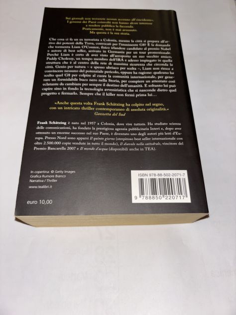LIBRO ROMANZO THRILLER SILENZIO ASSOLUTO DI FRANK SCHÄTZING 1’ STAMPA ORIGINALE - Foto 9