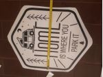 adesivo home is where you park it un elemento come in foto 40x 30