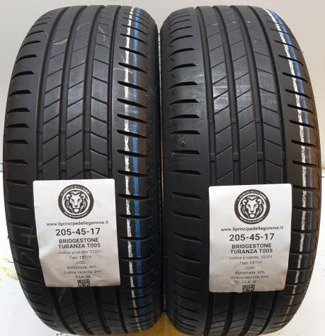 2 GOMME 205 45 17 BRIDGESTONE A52201