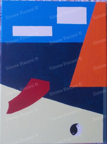 Quadro di Simone Piazzesi, ARENILE (2017)