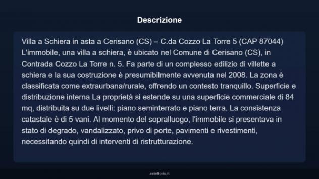 Immobile in asta di 84 m² in vendita a Cerisano - Foto 17