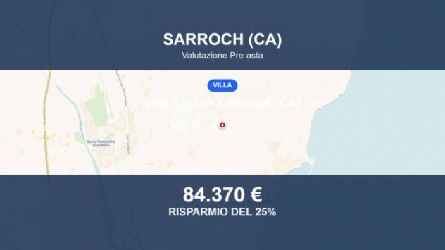 Immobile in asta di 90 m² con più di 5 locali in vendita a Sarroch