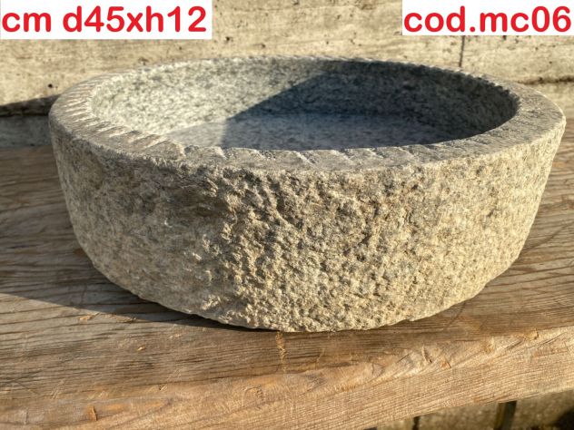 Lavabo lavandino ricavato dal disco macino antico - Foto 7