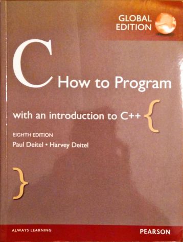 Vendo "C - How to program". Come NUOVO