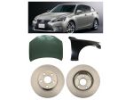 Lexus Ct 200 frontale airbag parafango ossatura ammortizzatori radiatore