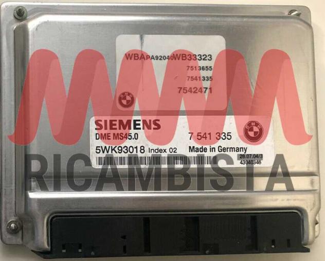 5WK93018 BMW X3 3.0i centralina motore Siemens