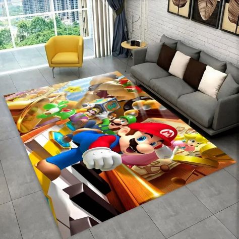 TAPPETO SUPER MARIO VIDEOGIOCO VINTAGE VIDEOGAME CARPET - Foto 6