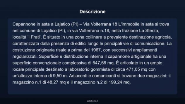 Immobile in asta di 647 m² in vendita a Lajatico - Foto 4