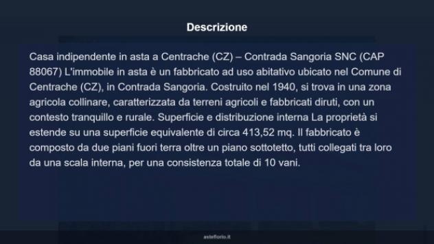 Immobile in asta di 413 m² con più di 5 locali in vendita a Centrache - Foto 14