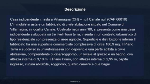 Immobile in asta di 186 m² con più di 5 locali e box auto in vendita a Villamagna - Foto 18