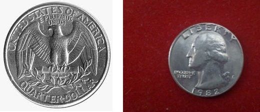 Moneta quarto di dollaro USA Quarter dollar 1982