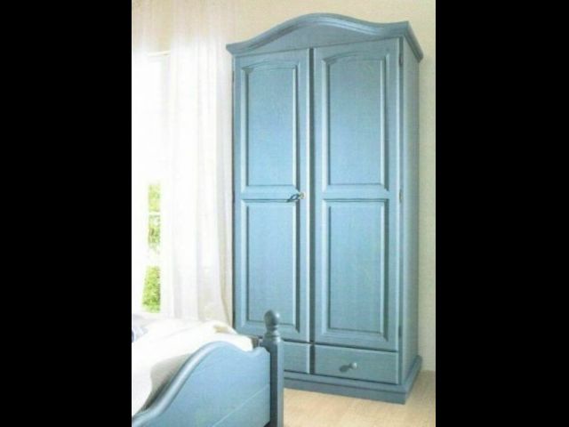 Arredi in Legno Rustico: Armadio 2 Ante Blu Affare Nuovi
