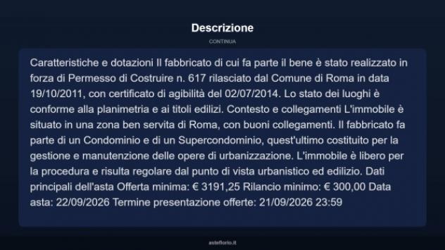 Immobile in asta di 6 m² in vendita a Roma - Foto 4