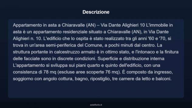 Immobile in asta di 78 m², box auto in vendita a Chiaravalle - Foto 3