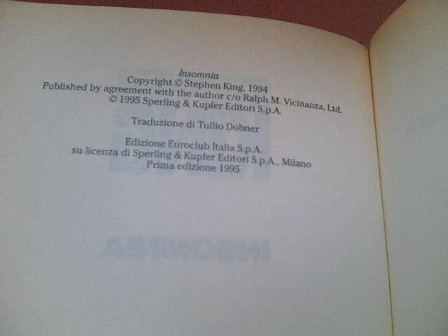 STEPHEN KING - INSOMNIA - Foto 5