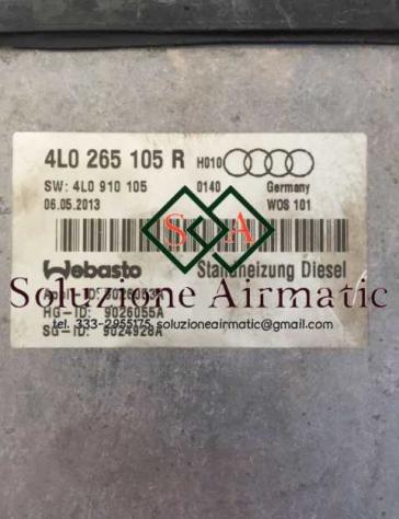 4L0265105R Audi Q7 motorino riscaldatore da parcheggio Webasto - Foto 2