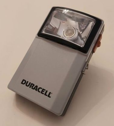 TORCIA VINTAGE DURACELL FLASH COMPACT CON GANCIO DA APPENDERE - Foto 4