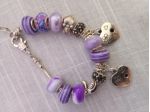 Bracciale in acciaio stile Pandora