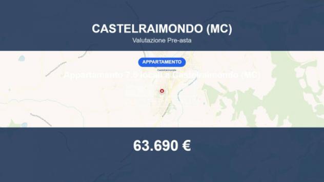 Immobile in asta di 122 m², box auto in vendita a Castelraimondo