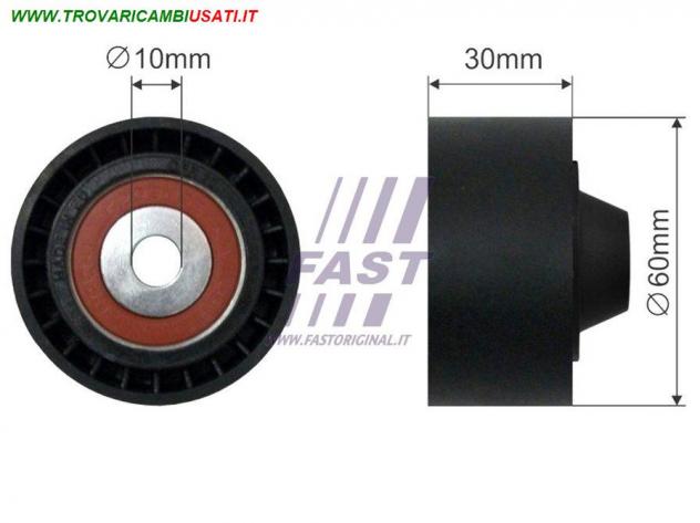 TENDICINGHIA MICRO-V FIAT FIORINO 07 RULLO FT44563  FIAT - FIORINO COMBI- 2008 , FIAT - FIORINO FURGONE - 2007
