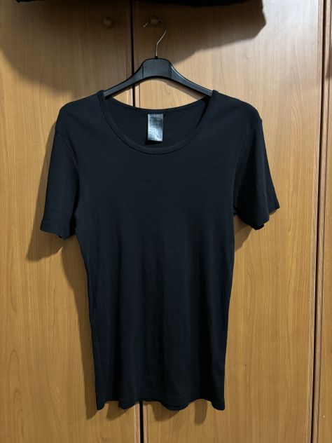 MAGLIETTA/T-SHIRT COME NUOVA DA UOMO,IN PURO COTONE,ELASTICIZZATA,MARCA LIVERGY, - Foto 4