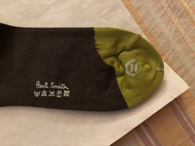 CALZE NUOVE IN COTONE DA UOMO FIRMATE ORIGINALI”PAUL SMITH”MADE IN ITALY - Foto 8