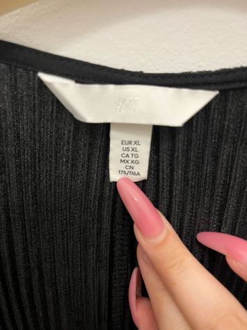 Vestito H&M Satinato - Taglia XL/175 cm - Nero - Nuovo - Foto 3