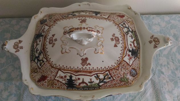 Zuppiera in porcellana di fine 1800 - Foto 2