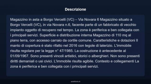 Immobile in asta di 110 m² in vendita a Borgo Vercelli - Foto 10