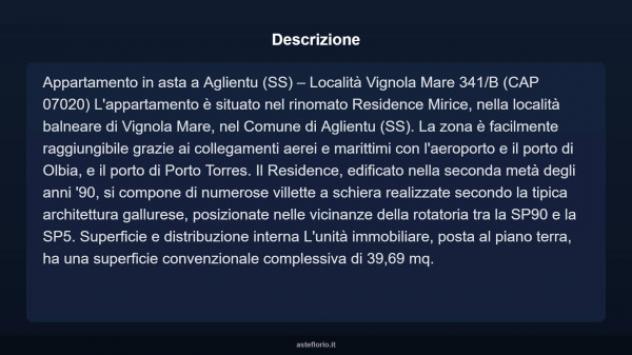Immobile in asta di 52 m² in vendita a Aglientu - Foto 4