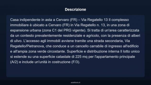 Immobile in asta di 225 m² in vendita a Cervaro - Foto 3